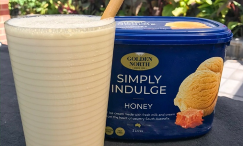 Honey Ice Cream Milk Shake