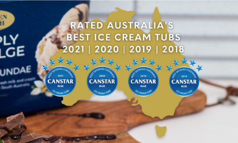 GOLDEN NORTH WON CANSTAR BLUE AWARD 4 YEARS IN A ROW – AUSTRALIA’S FAVOURITE ICE CREAM TUB